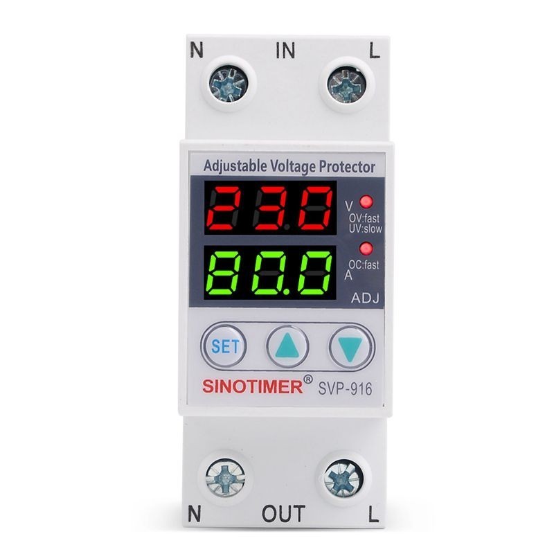 SVP-916 63A Over Voltage Protection Voltage Protector Limit Current Relay 220V