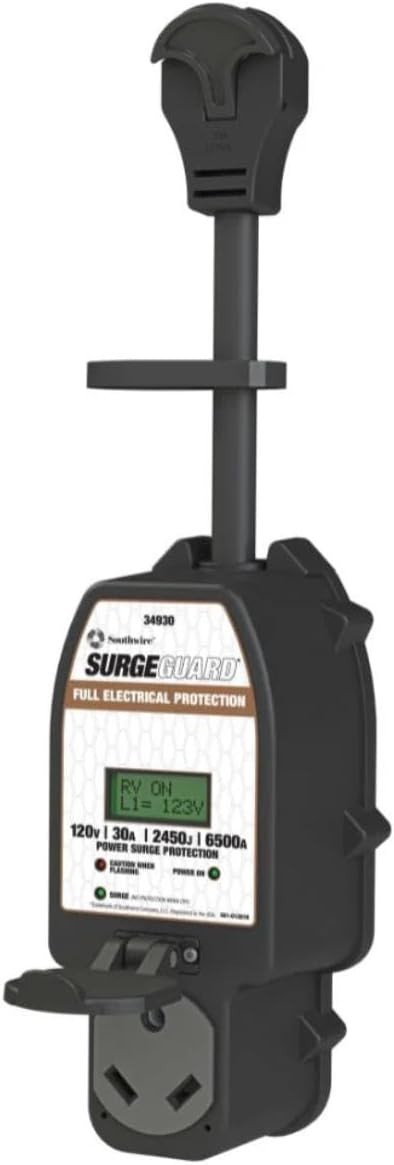 Southwire Surge Guard 30 Amp 120V Full Protection Portable RV LCD Display 34930