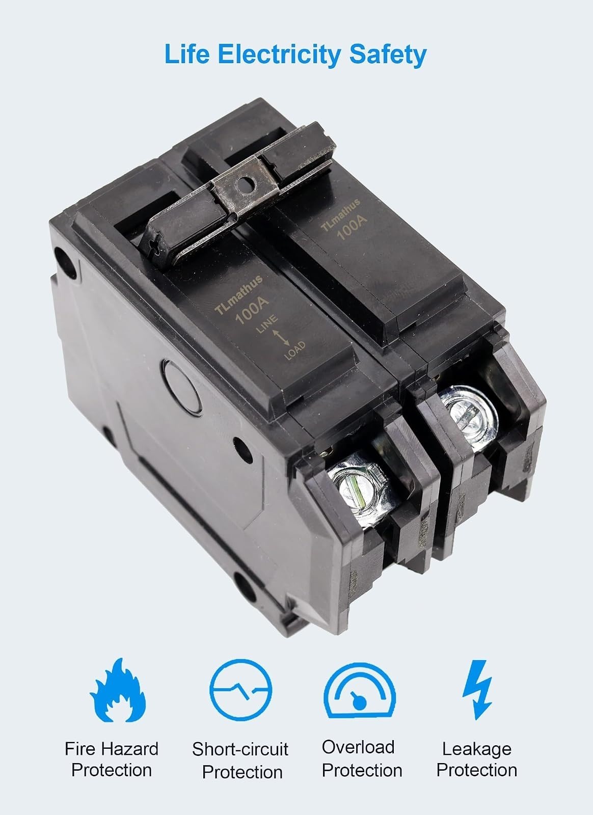 100 Amp 2 Pole Circuit Breaker THQL Plug-In for GE Load Centers