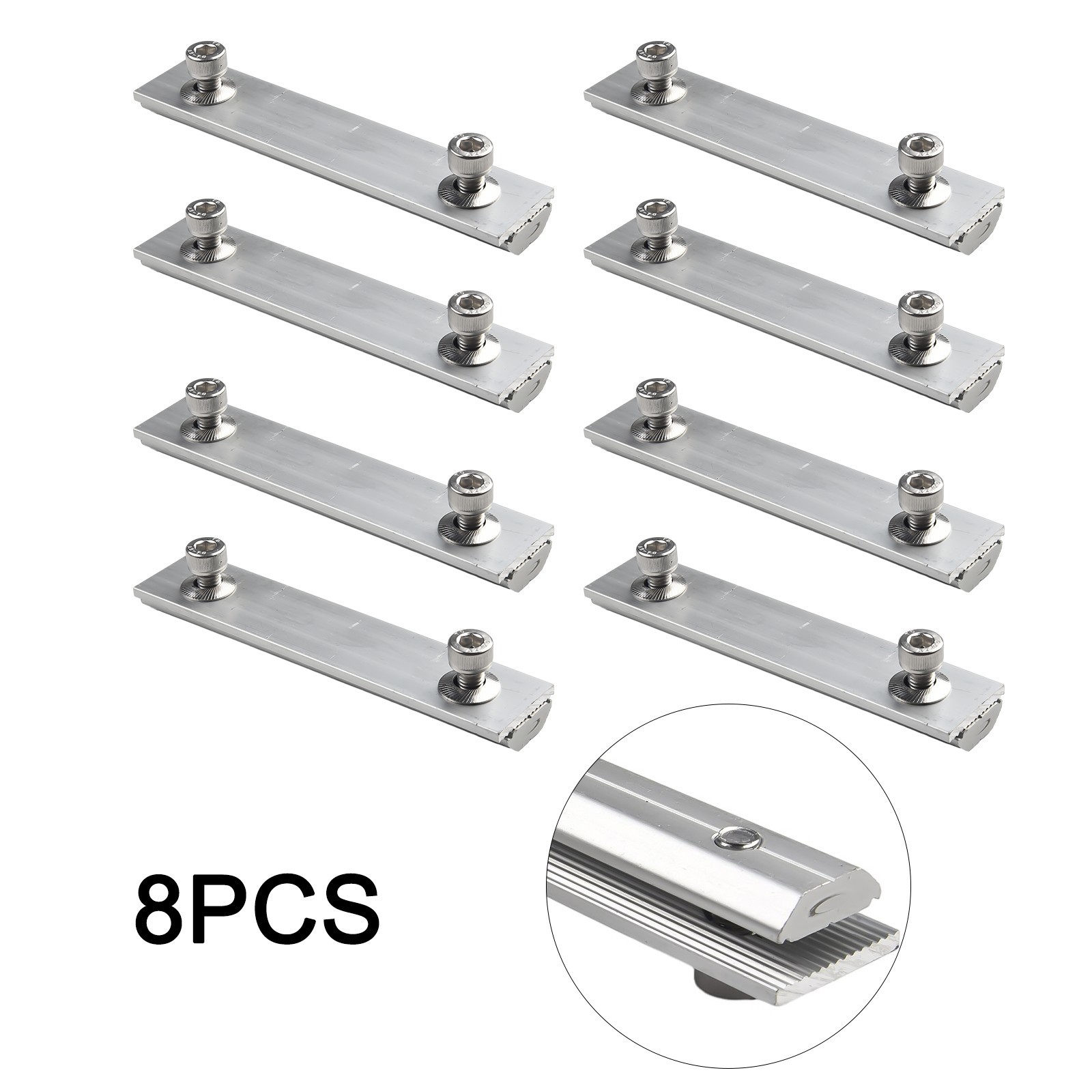 Adjustable Connector for Solar Panel Rail Mounting Easy and Quick Installation