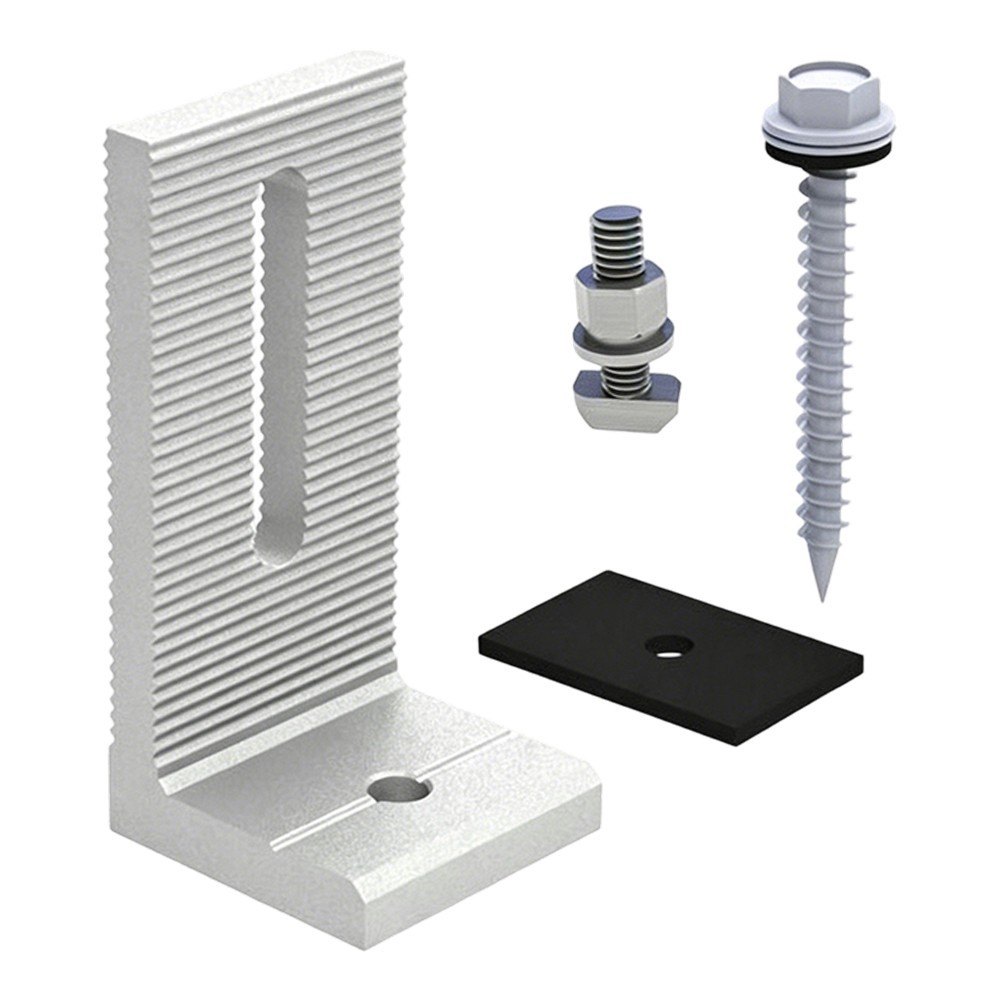 Aluminum Alloy L Leg Solar Mounting Hardware for For tile and Color Steel Roofs