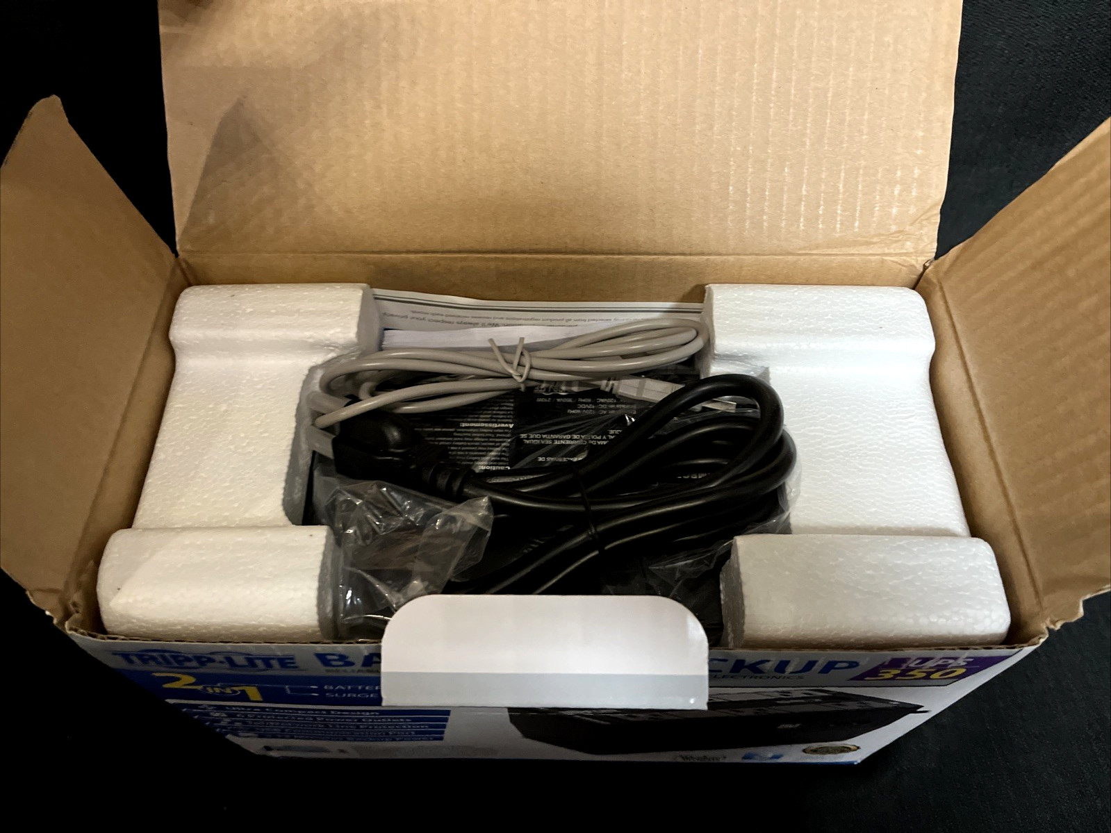 NEW OPEN BOX Tripp Lite Internet Office Standby UPS Black INTERNET350U