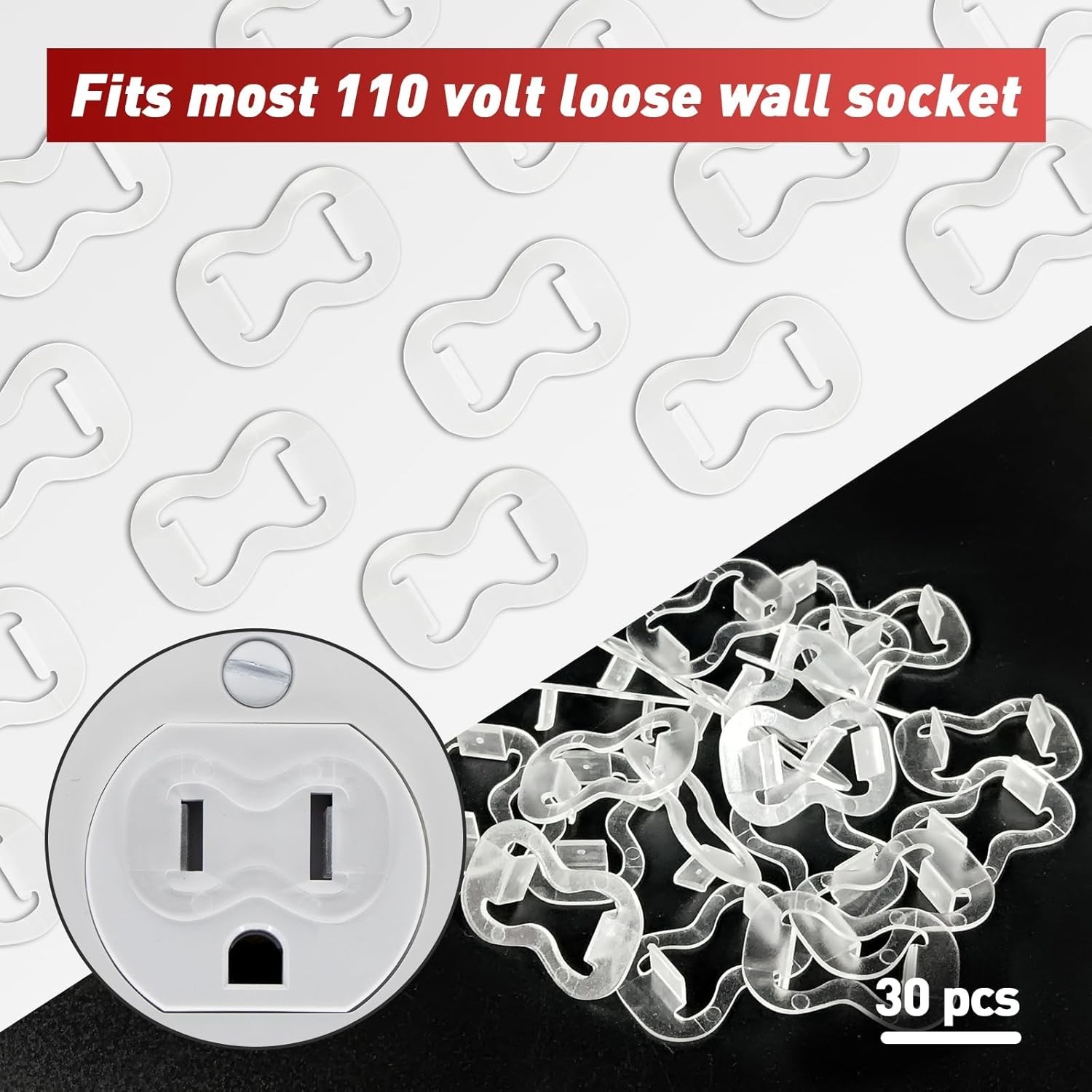 Universal Compatibility Loose Outlet Fix Plug – 30-Pack for Safe Electrical Use
