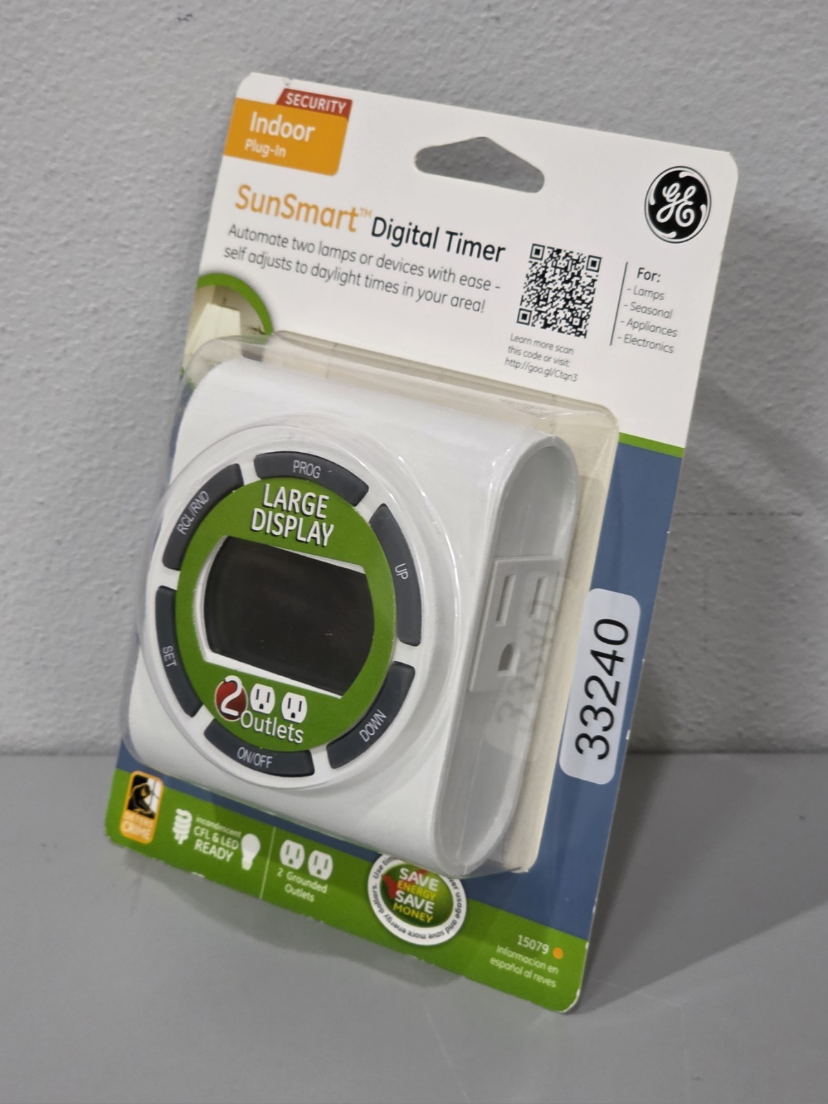 GE General Electric SunSmart Digital Timer BRAND NEW Indoor Plug In Energy Saver