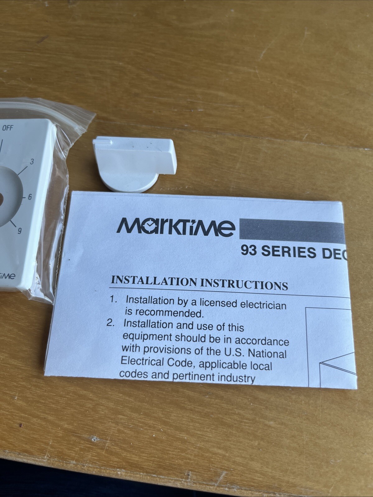 MarkTime 9315MW Wall Box Time Switch 15 Min. Dial Timer Energy Saver Mark Time