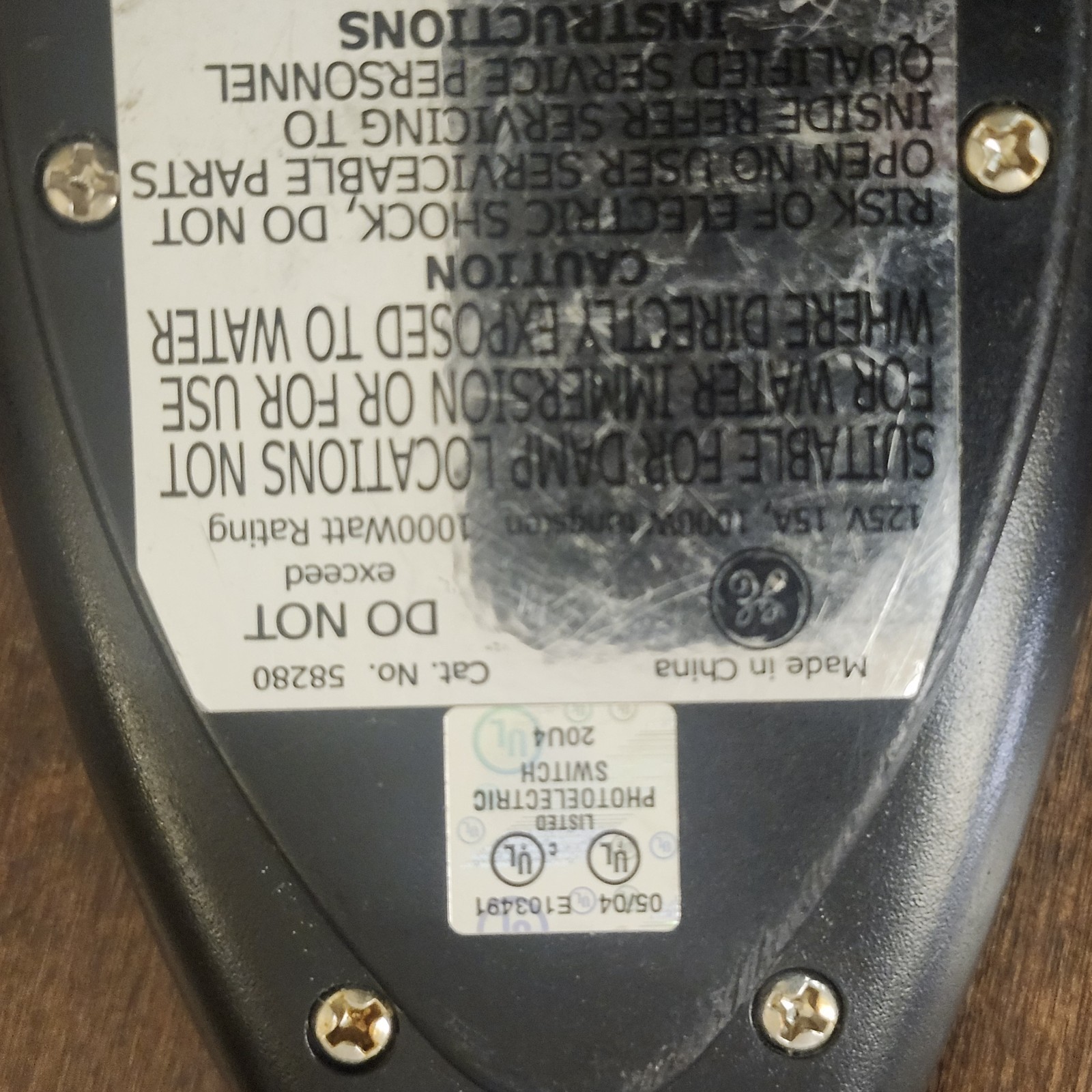 GE Outdoor Timer Dusk Dawn Photocell Plug 2 4 6 8 Hr