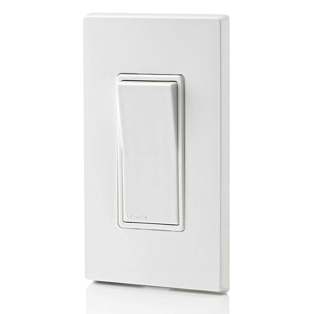 Decora 15A Rocker Light Switch 120/277V Residential Grade White