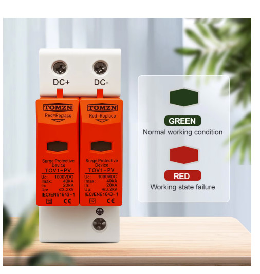 TOMZN DC SPD Surge Protector 500V-1000V 20-40kA for Solar PV