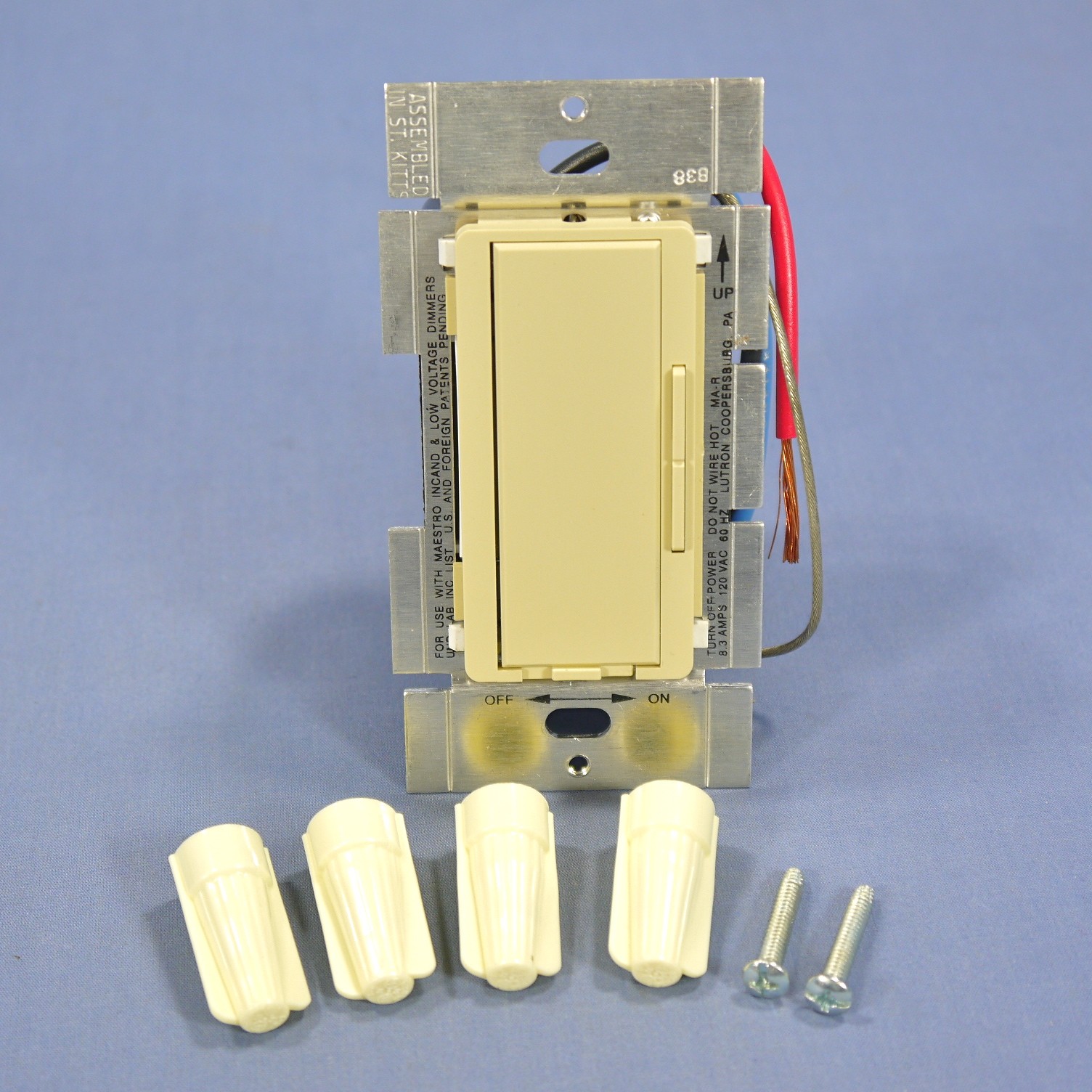 Lutron Maestro Ivory 8.3A Multi-Remote Dimmer Switch Incandescent 120V MA-R-IV