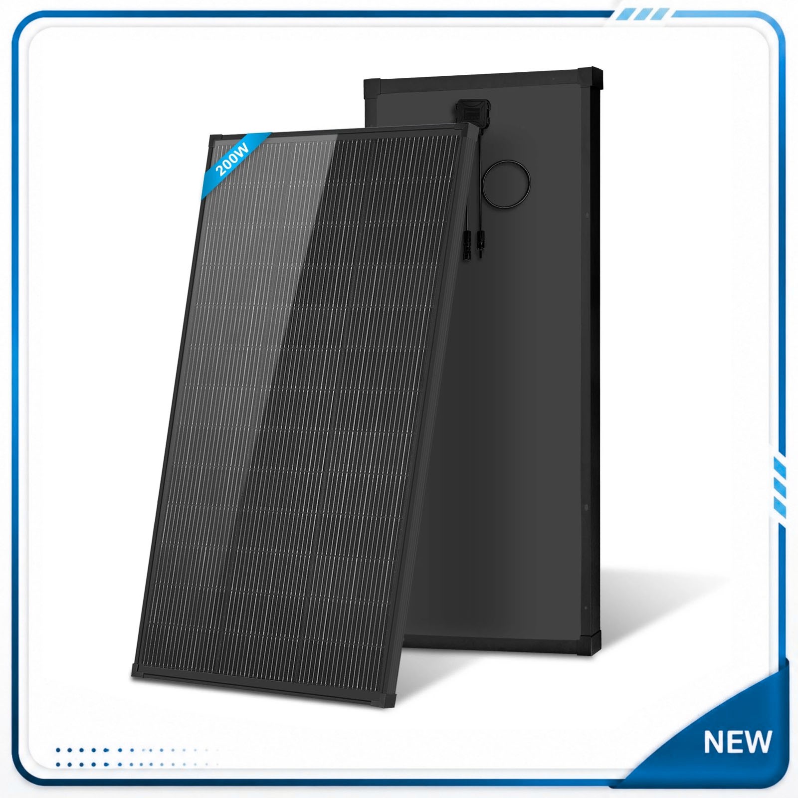 AeternaSol 200W *5（1000w）N-Type Mono 18V Solar Panel Roof RV Boat Off-Grid