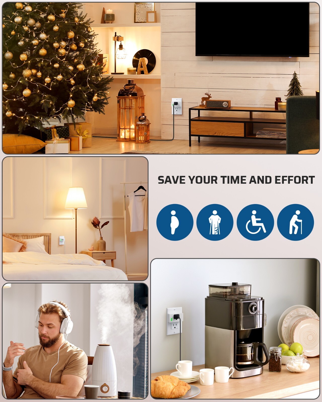 DEWENWILS Remote Control Outlet, Indoor Wireless Remote Outlet Switch for Lamps