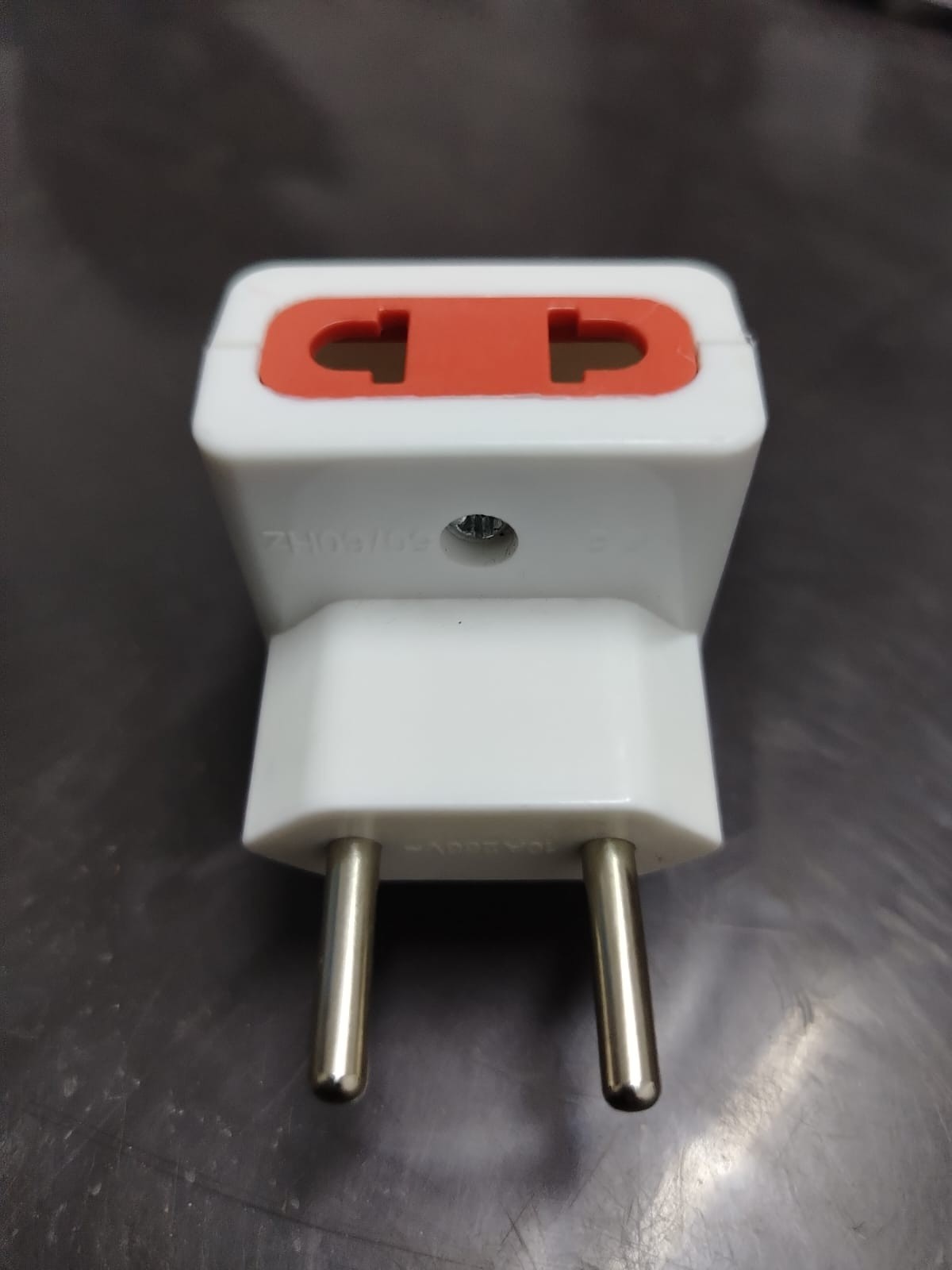 3 Way Power Adapter Multi Plug Splitter White Wall Charger Socket
