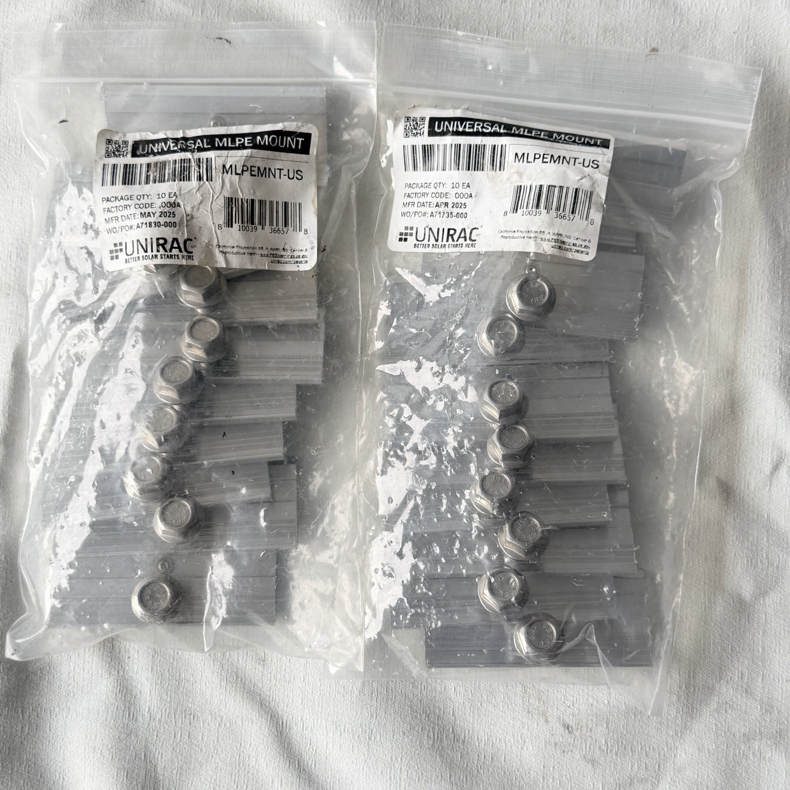 UNIRAC 008114M MLPE MOUNT ASSEMBLEY (Pack of 20