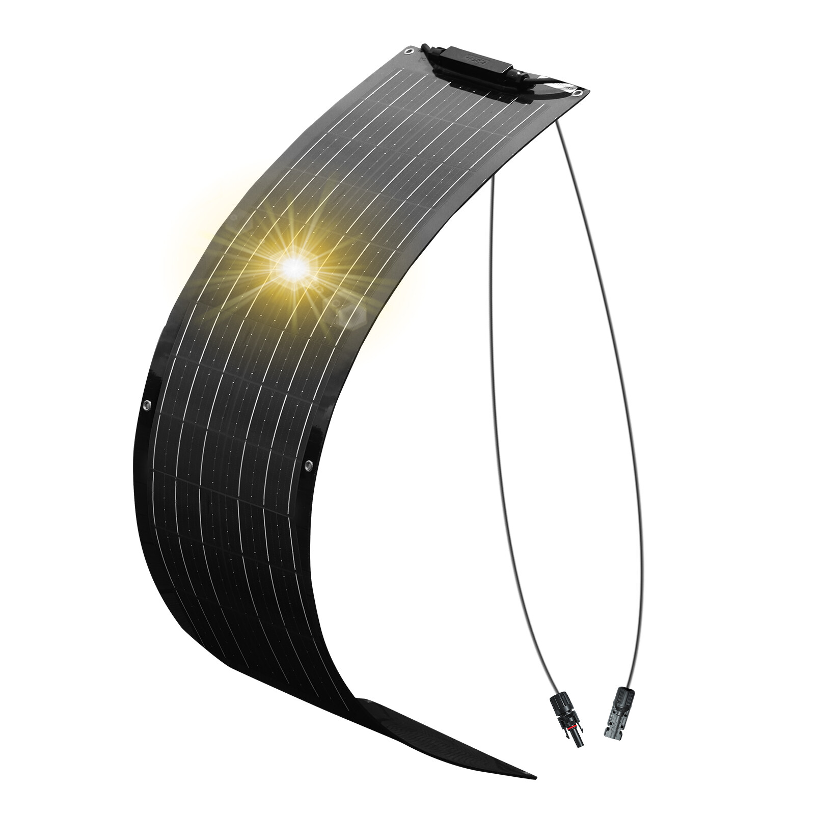 50W Flexible Home Solar Panel Monocrystalline Off-Grid for Roof Boat Camping