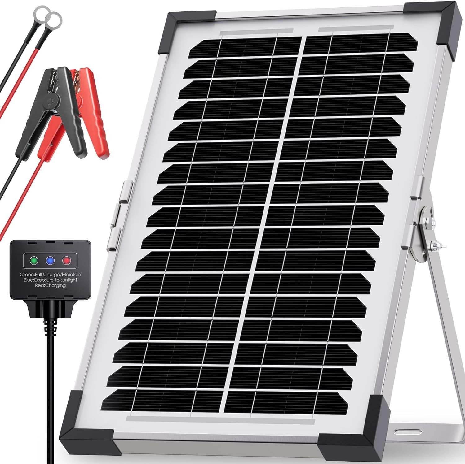 7.5W 12V Solar Battery Maintainer & Trickle Charger – Waterproof Panel with IP68