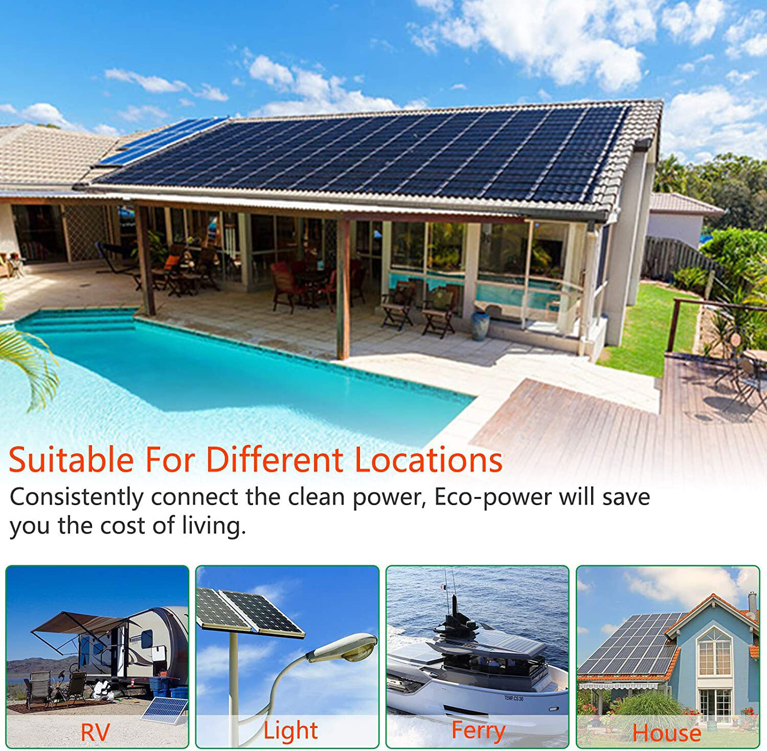 Solar Panel Y Branch Cable Connection Waterproof Adapter Connector Extension