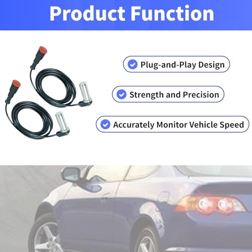 2 Pcs Truck Wheel Speed ABS Tailer Sensor Kit Replacement for Wabco Abs Wheel