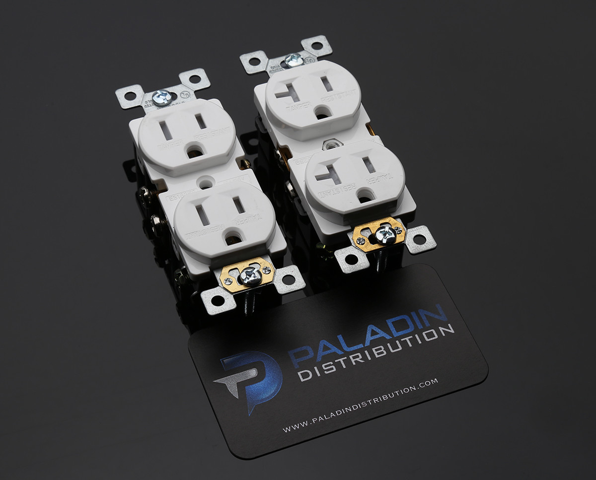 15A / 20A AMP Tamper Resistant Child Safety Outlet Receptacle Plug T/R – White