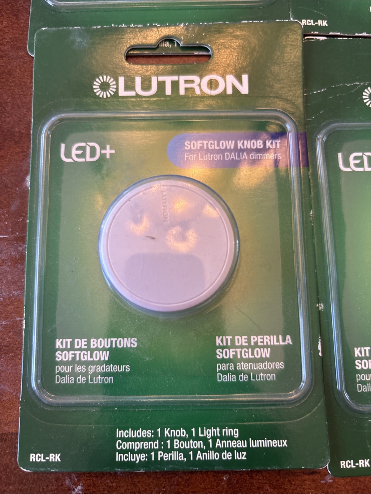 Lutron DALIA Light Almond Round SoftGlow Replacement Dimmer Knob Kit (6 Pack)