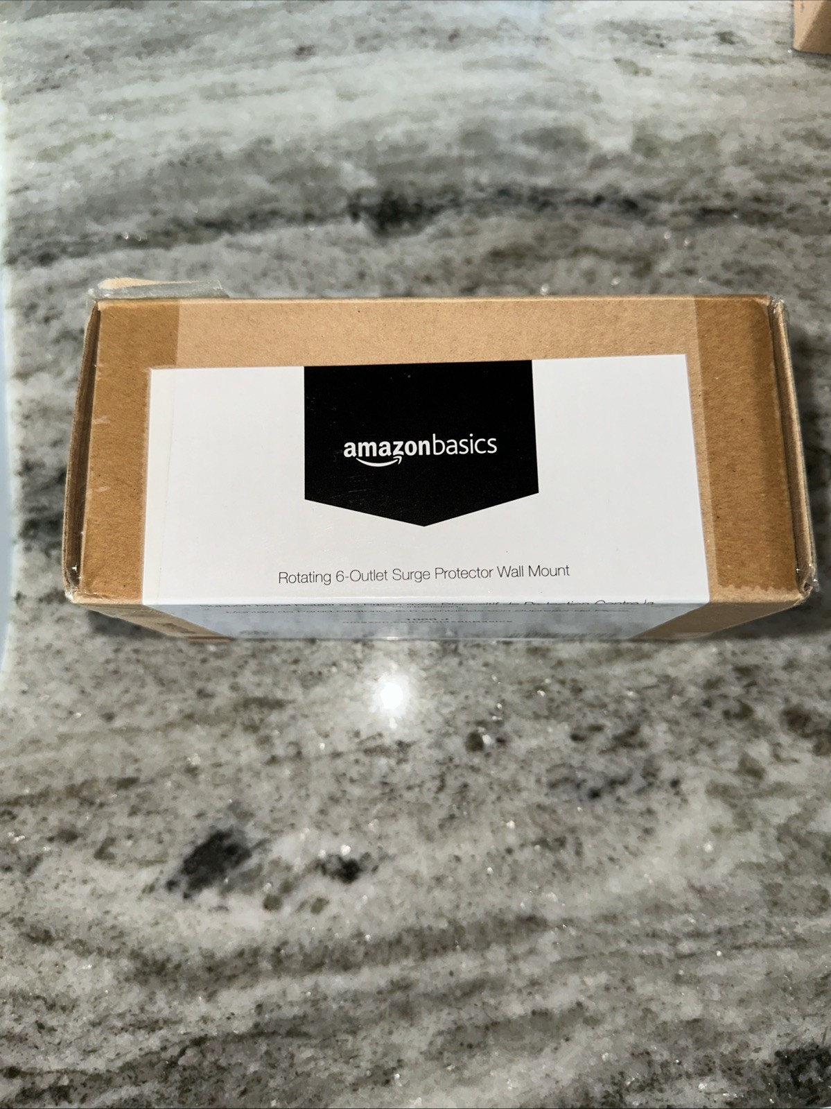 1 Amazon Basics 6 Outlet Wall-Mount Surge Protector, 1080 J NIB.