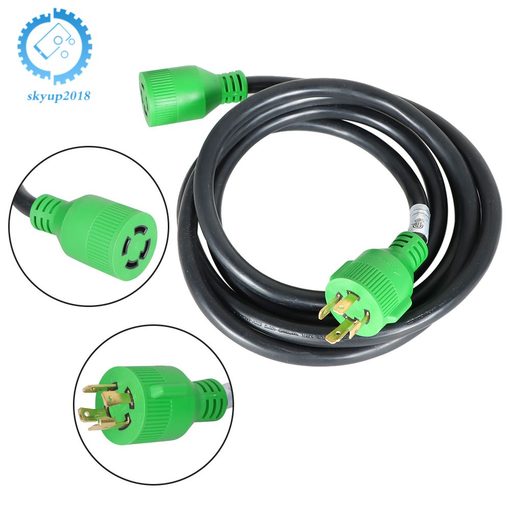 30 AMP 4 Prong NEMA L14-30P to L14-30R Generator Extension Cord 10/15/25/40/50FT