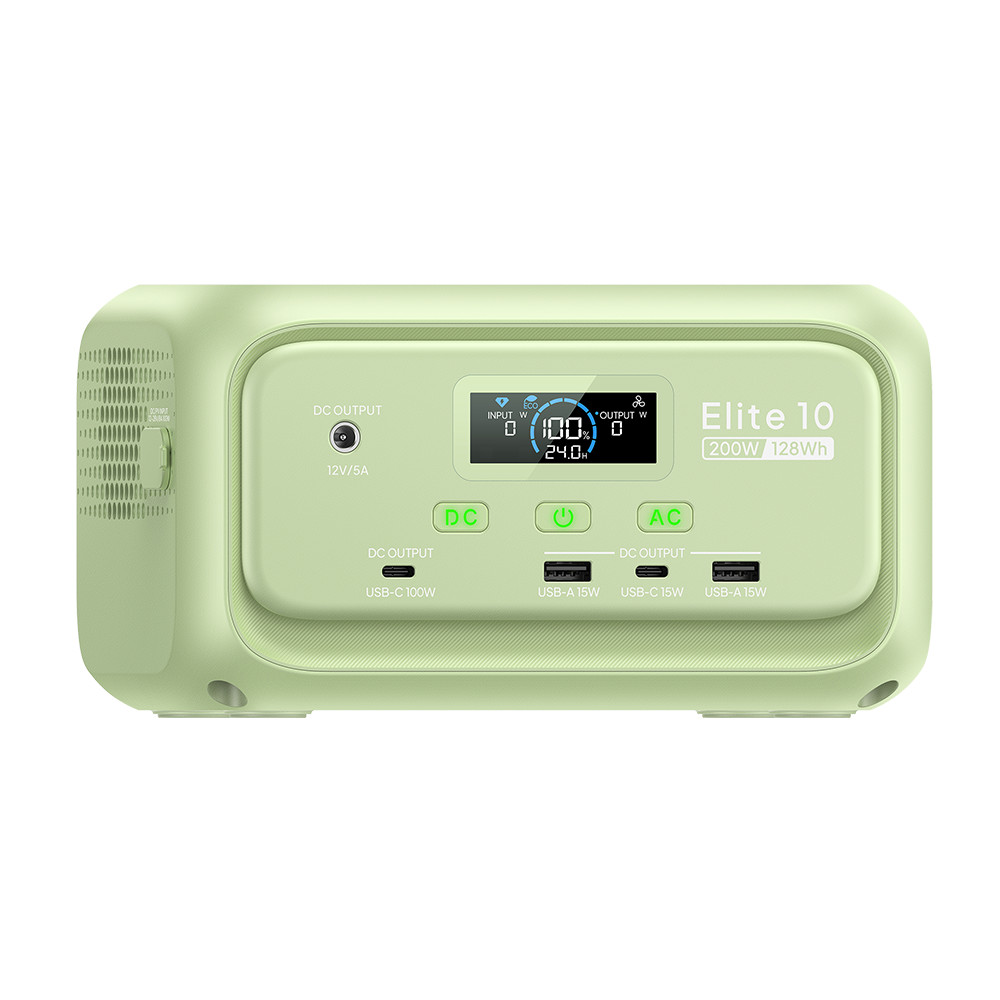 BLUETTI Elite 10 Mini 200W 128Wh Portable Power Station LiFePO4 Battery for Trip