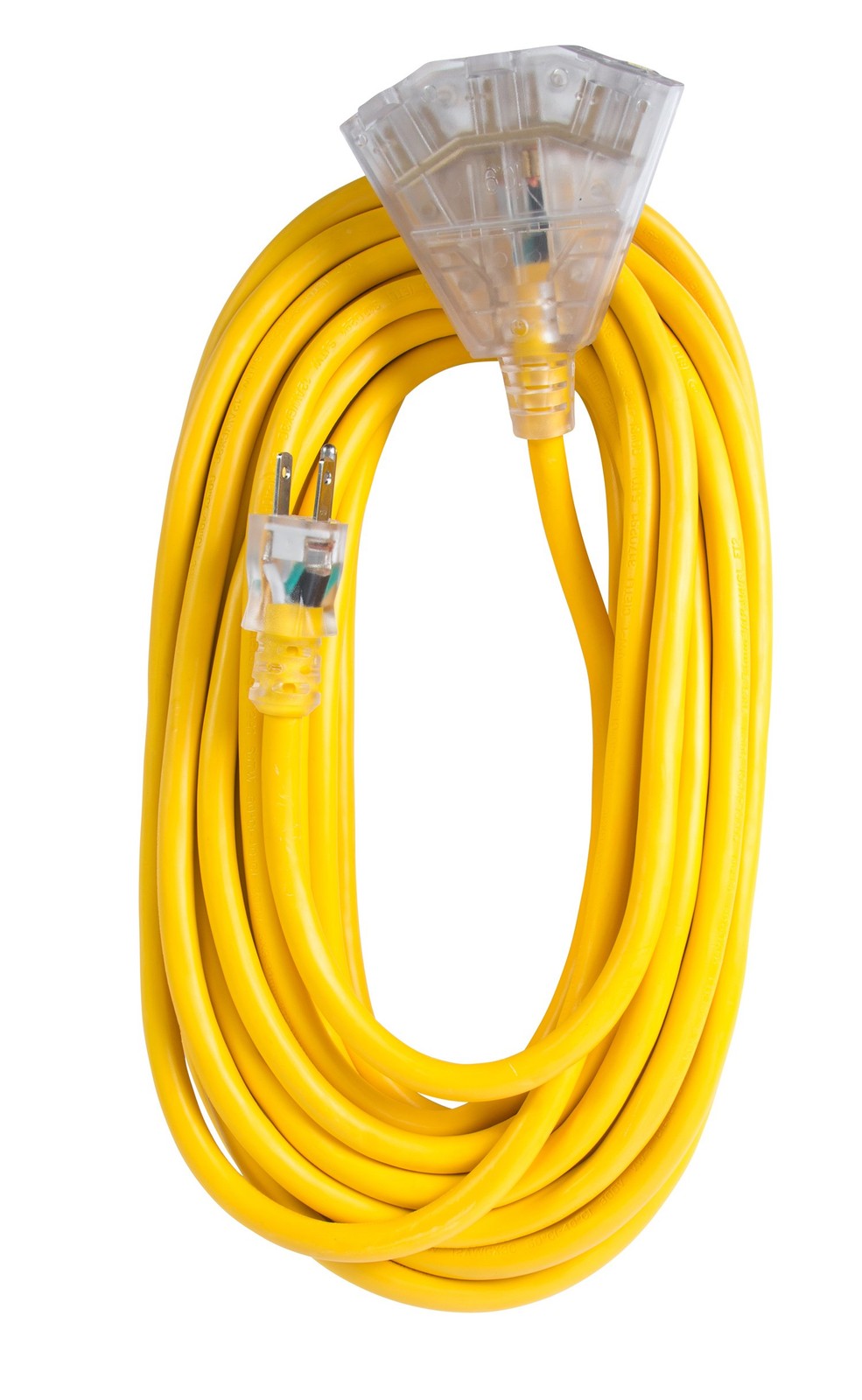 Bergen Industries Inc OC501233T Extra 50 ft, 12 AWG, 15A/125V AC,, Yellow