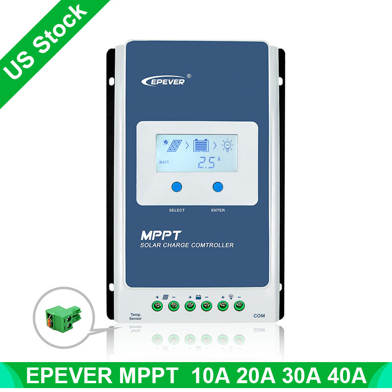 EPEVER MPPT Solar Charge Controller 10A 20A 30A 40A Solar Panel Regulator
