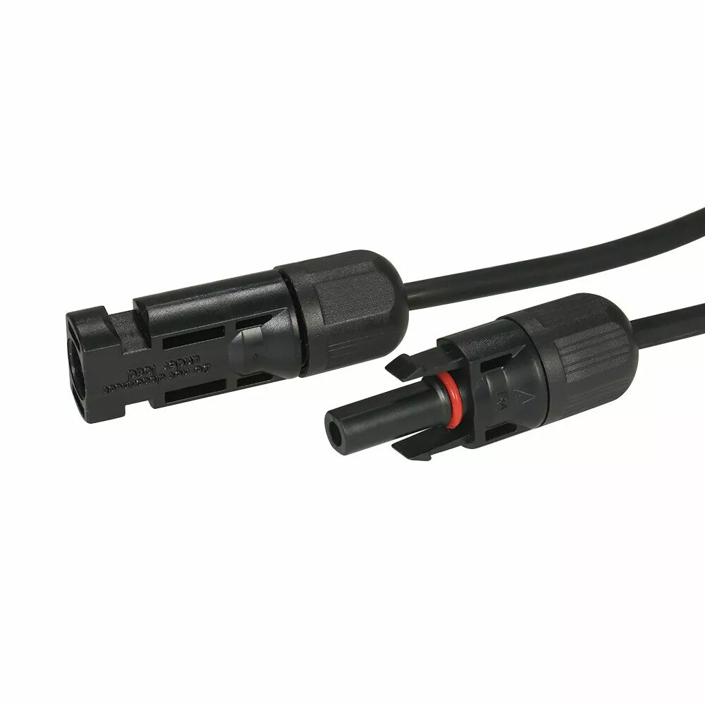 10 AWG Solar Panel Extension Cable PV Wire Solar Connectors Pair Black Red 6mm²