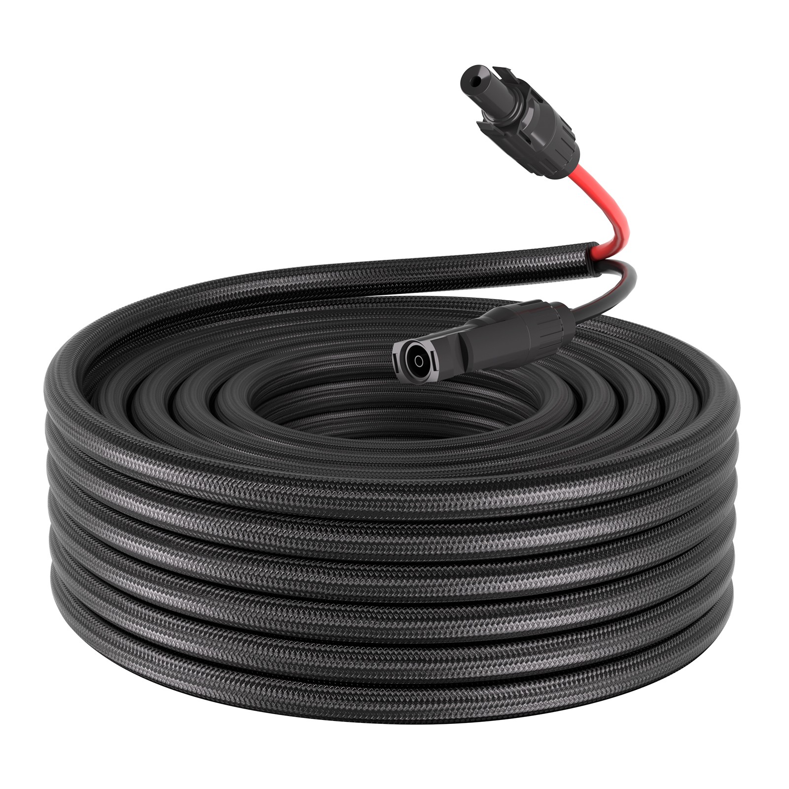 VEVOR 50FT Solar Panel Extension Cable 10AWG Wire Flame Retardant with Connector