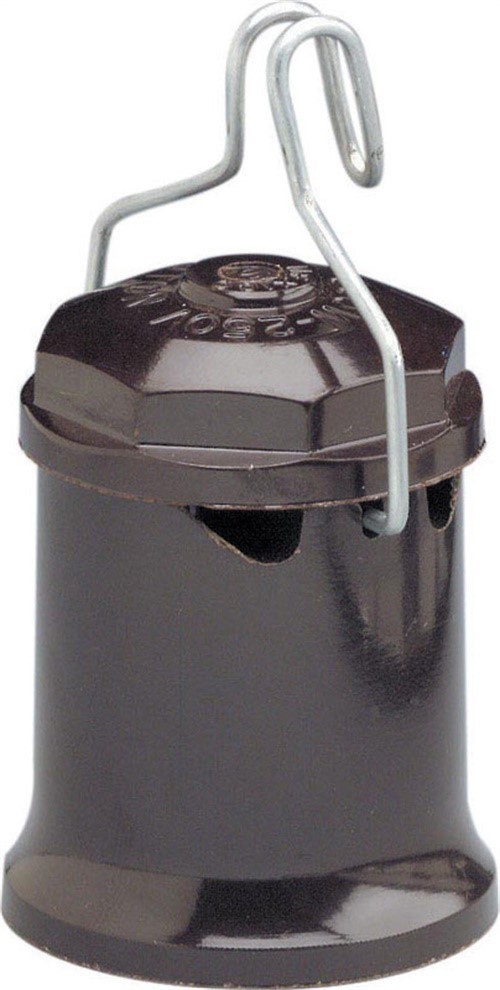 Leviton 00167-000 660W 250V Medium Base Weatherproof Pin-Type Lampholder (50-PK)