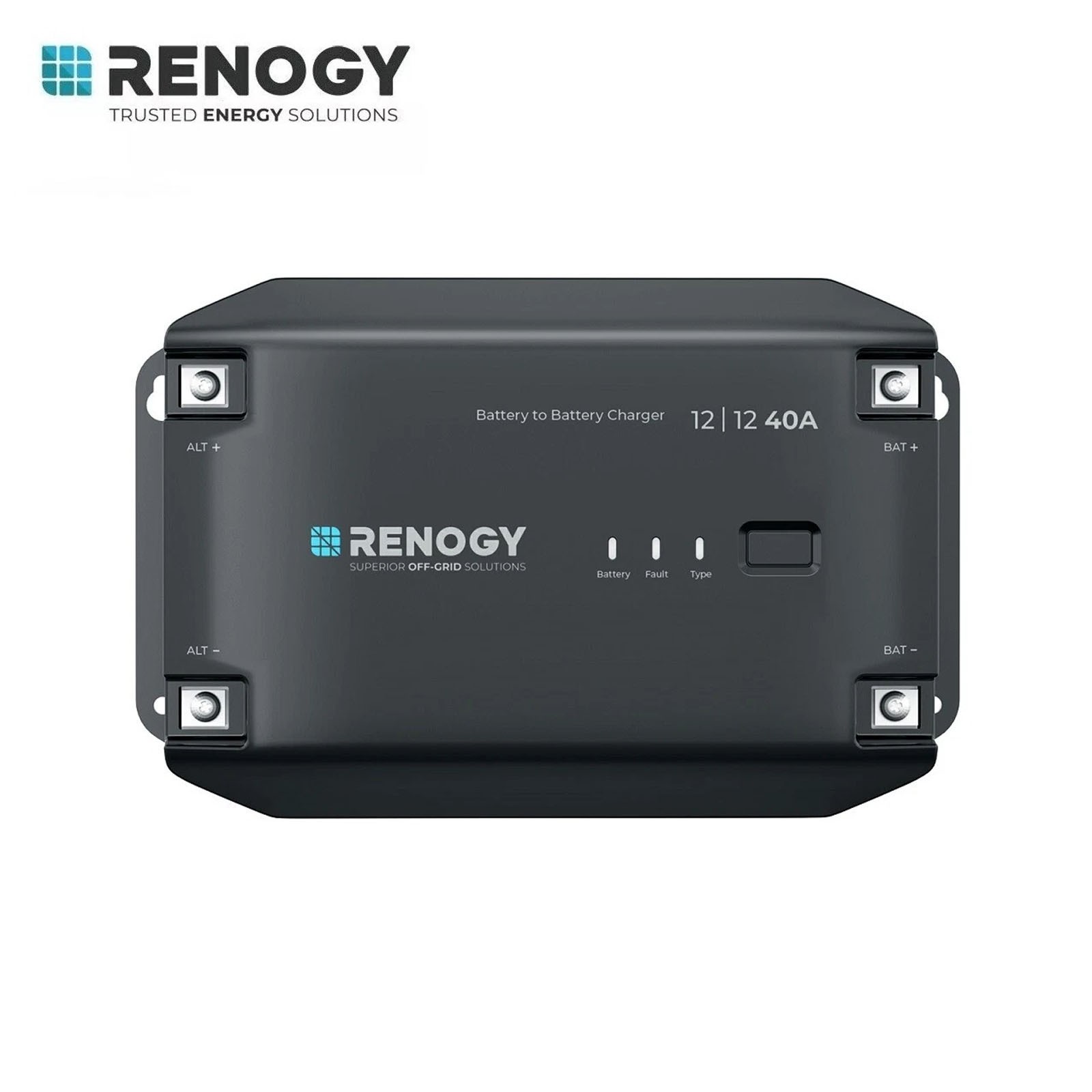 Renogy 12V 40A DC-DC Battery Charger w/LiFePO4 Activation Smart Battery Charger