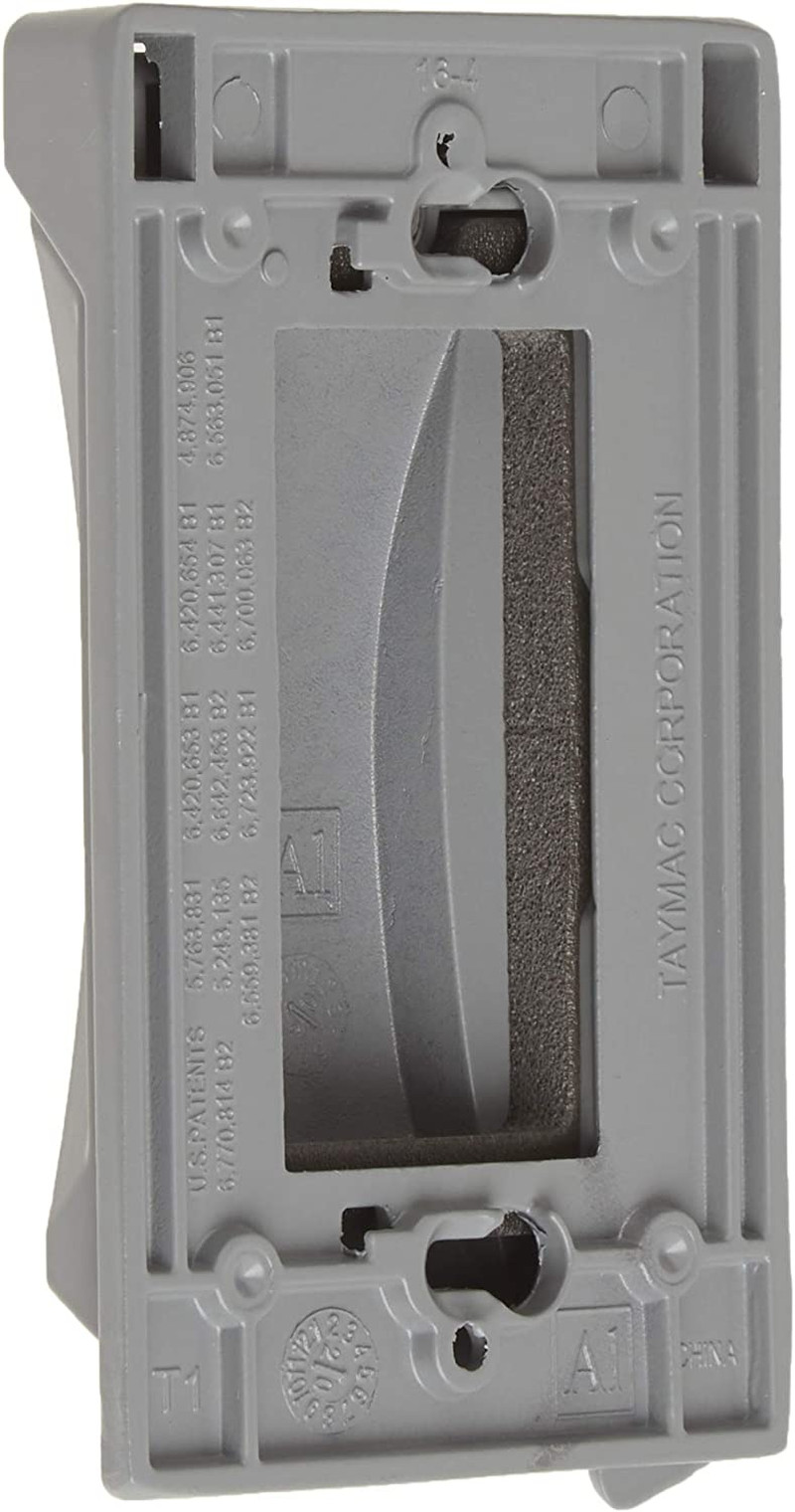 MX1050S Single-Gang Weatherproof Heavy Duty Universal Flip Cover Gray Finish