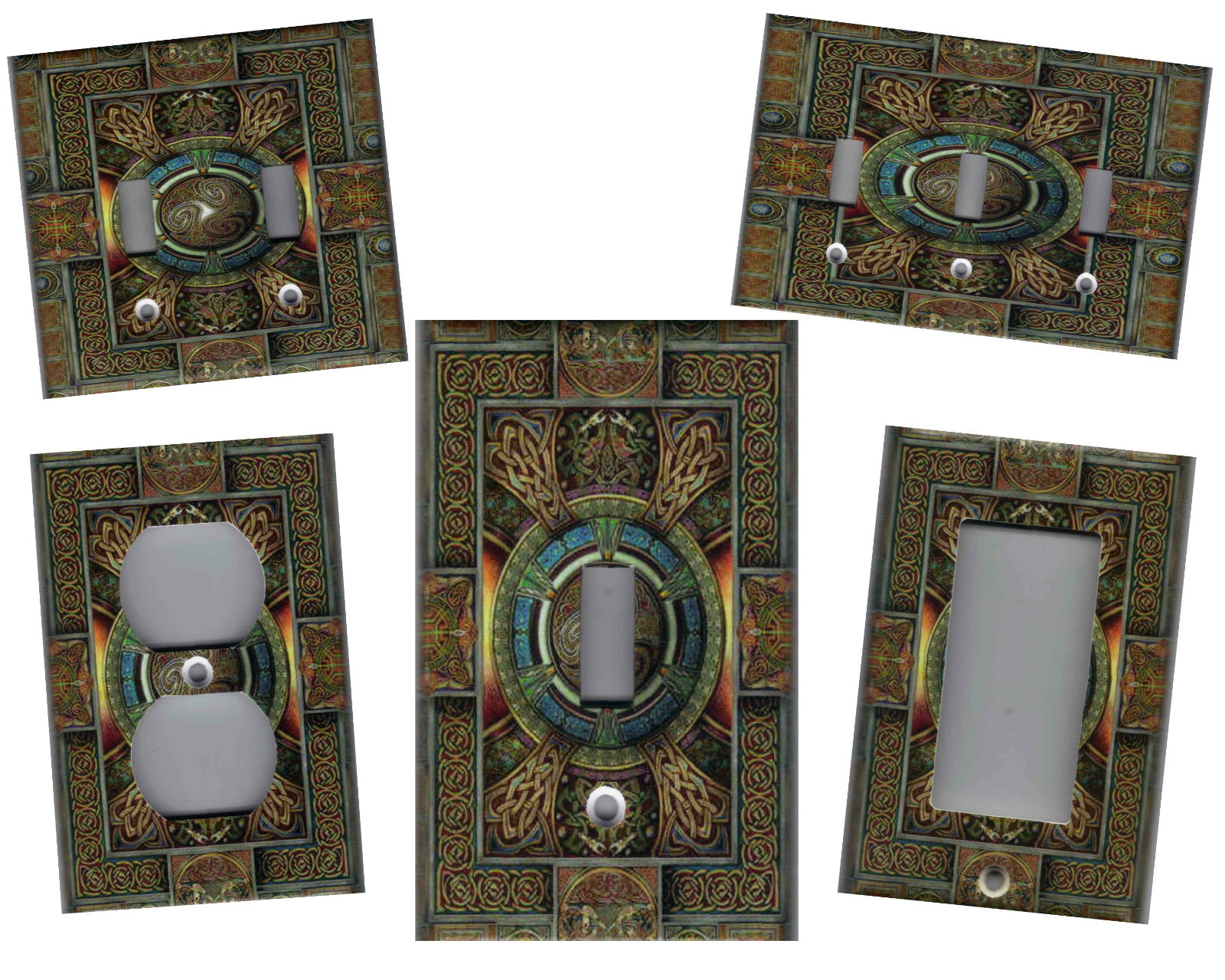 CELTIC KNOT TILE IMAGE HOME DECOR LIGHT SWITCH PLATES AND OUTLETS