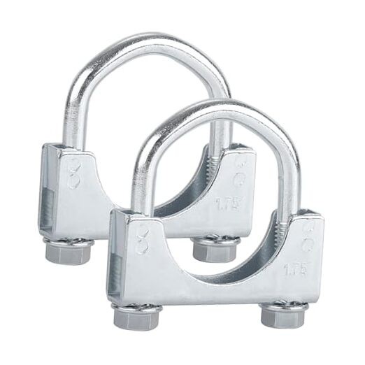 1.75″ Heavy Duty U Bolt Clamps Saddle Type Anti-corrosion 2 Pack 1.75 Inch