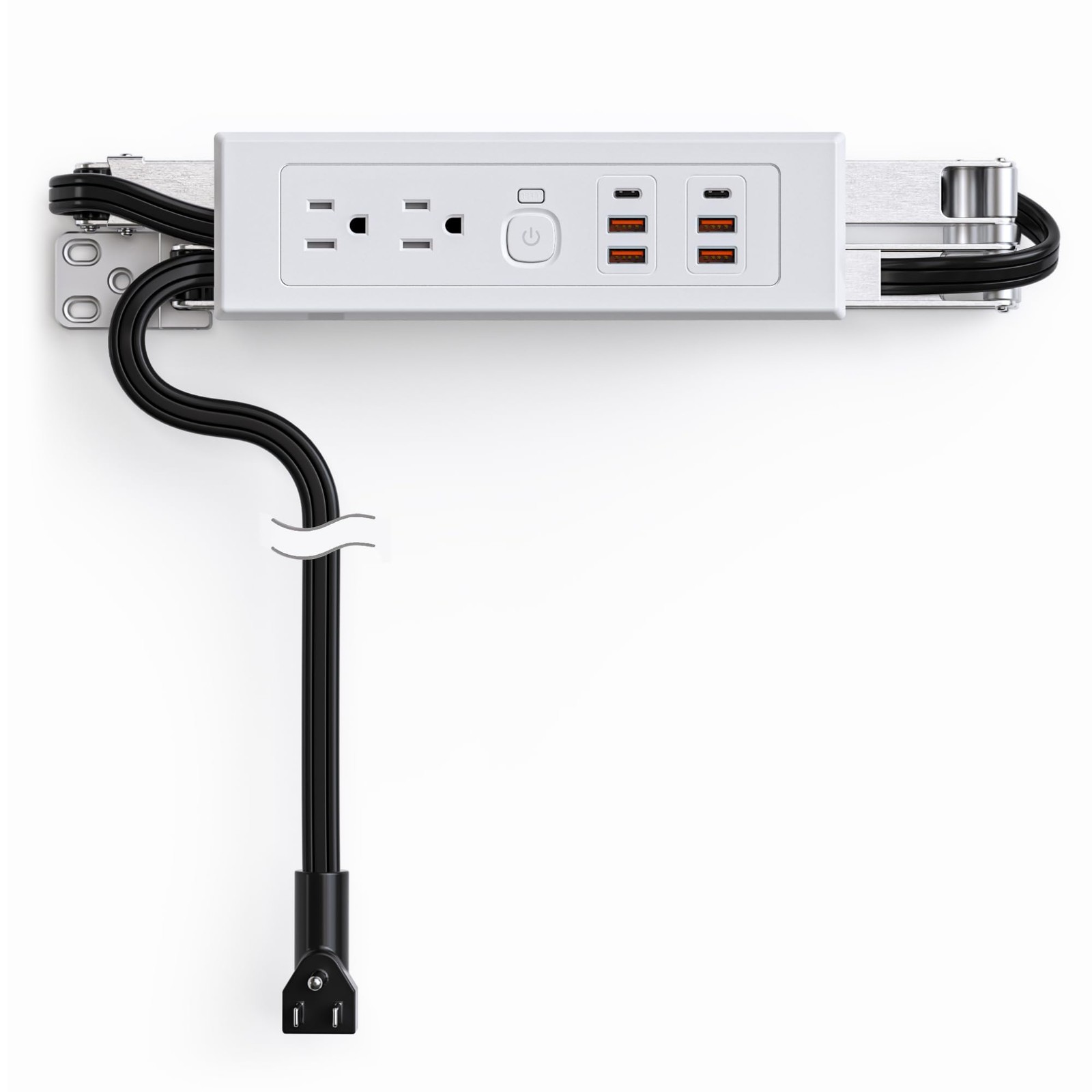 Drawer Outlet Kit PD30W USB-C Fast Charging Station Plug Power Cable for Kitchen