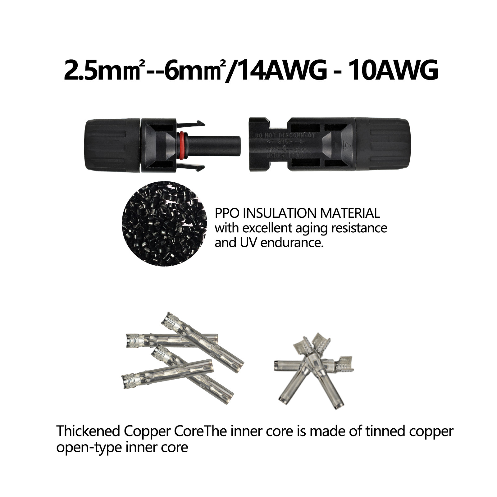 20 Pairs Male Female M/F Wire Cable Connector Set Solar Panel 30A Waterproof