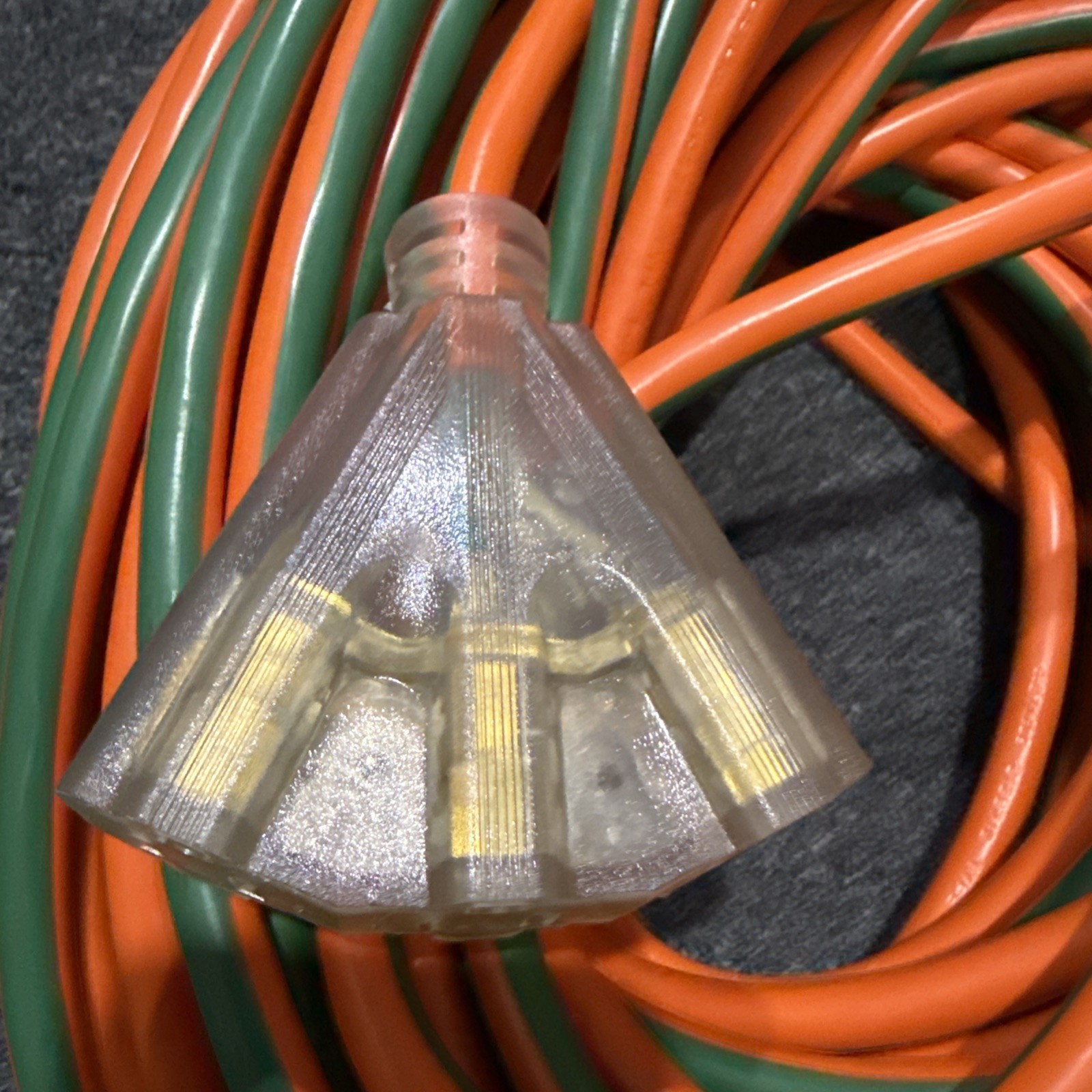 GoGreen Power 100 ft. 3-Outlet 12/3 Heavy Duty Extension Cord – Orange