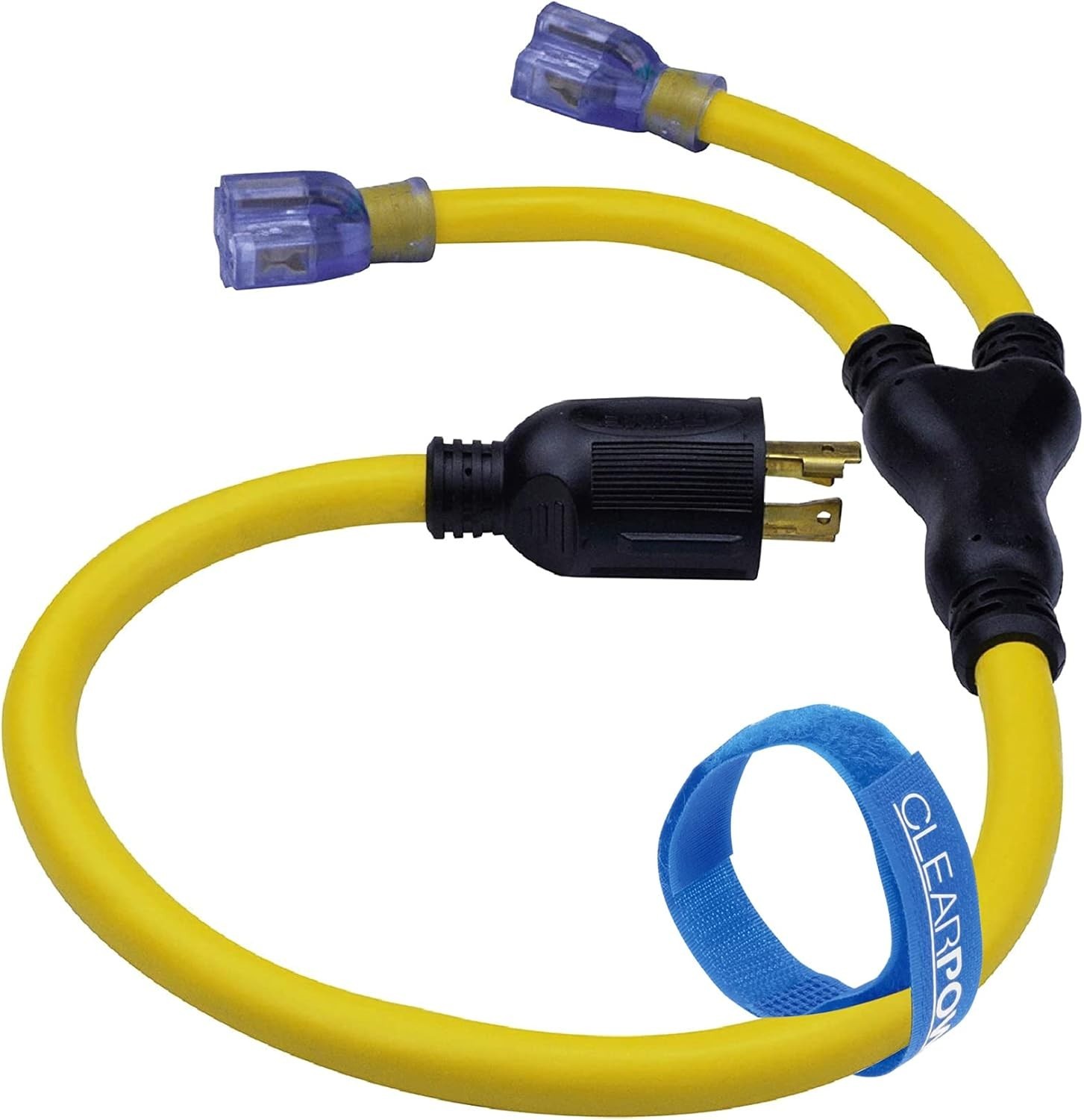 CP 3ft 10/4 Generator Y Adapter Cord 30A 125 V RV Marine Inverter CP10139 2-Pack
