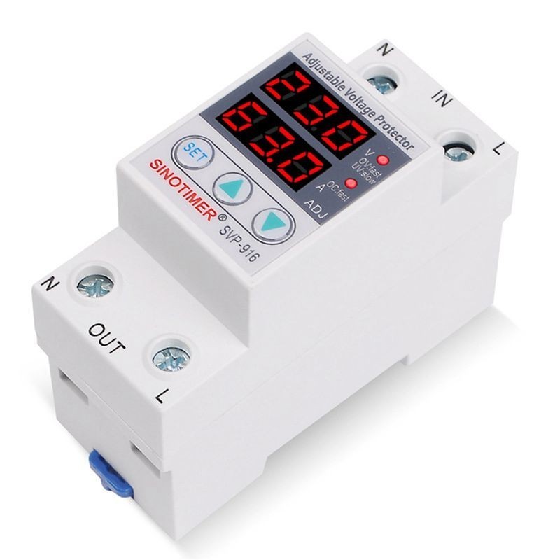 SVP-916 63A Over Voltage Protection Voltage Protector Limit Current Relay 220V