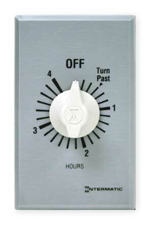 Intermatic Ff4h Timer,Spring Wound,4 Hr,Spst,Silver