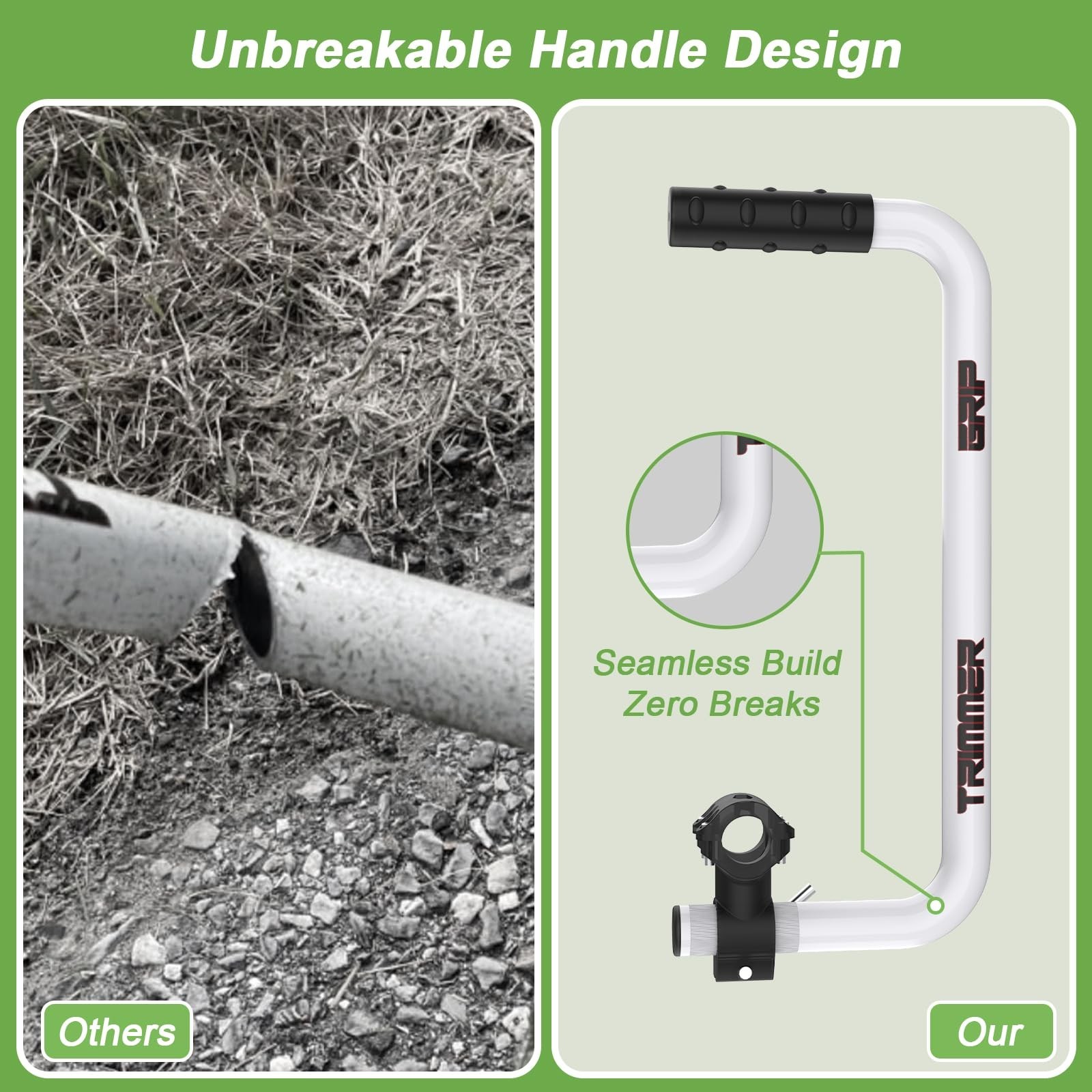 Weedeater Handle, Weedeater Handle Extension, Ergonomic Trimmer Handle Grip, …