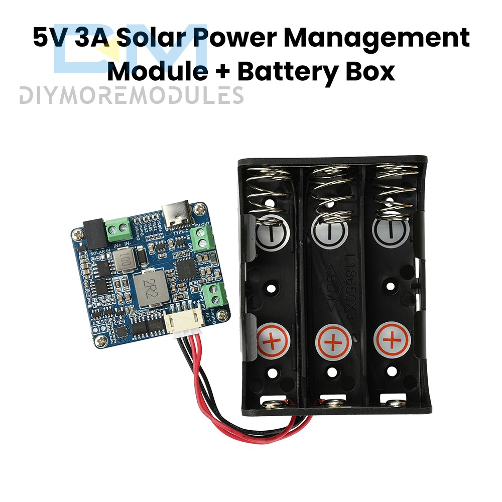 6-24V Solar Panel Power Management Module 5V 3A Supports MPPT, PD QC FCP SFCP