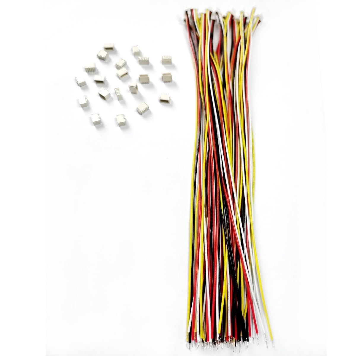 for 20 Sets JST SH 1.0mm 4 Pin Male Connector and 28AWG Female Connector Plug wi