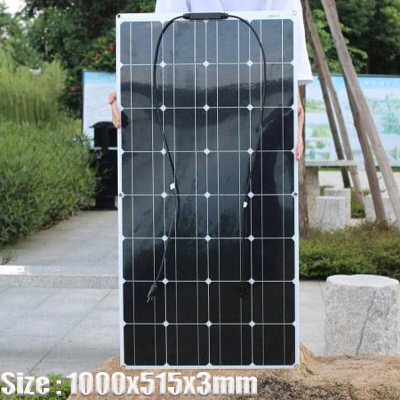 300W Flexible Solar Panel Module Battery Charger Kit Outdoor RV Marine Car 18V