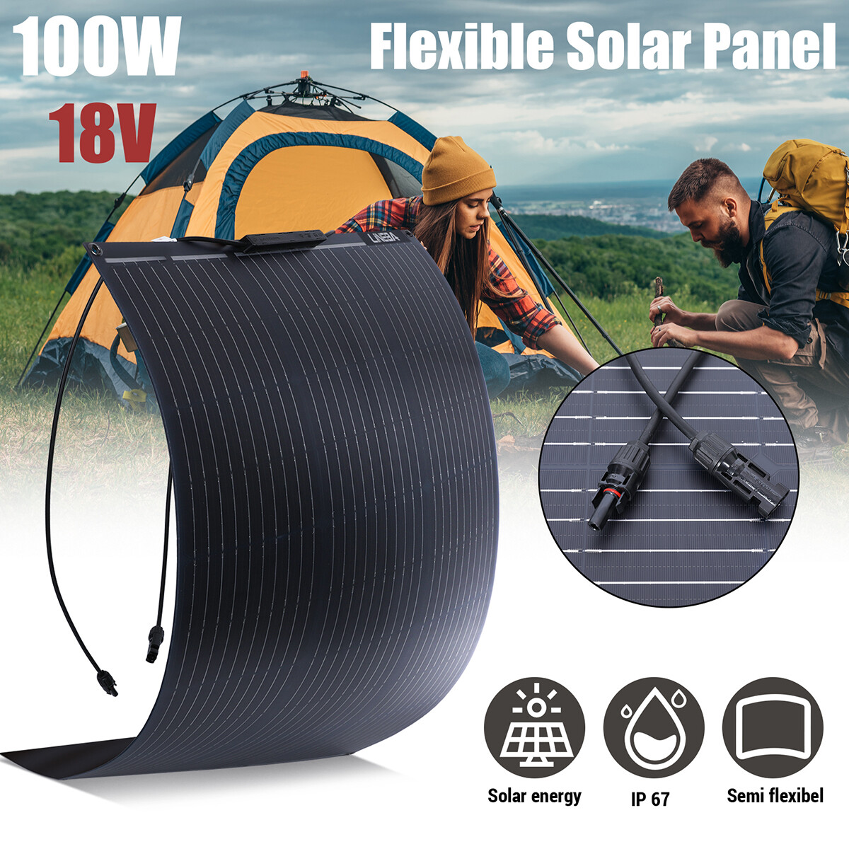 6000W Solar Panel Kit with Battery & Inverter 220V Off Grid for Home RV Camping