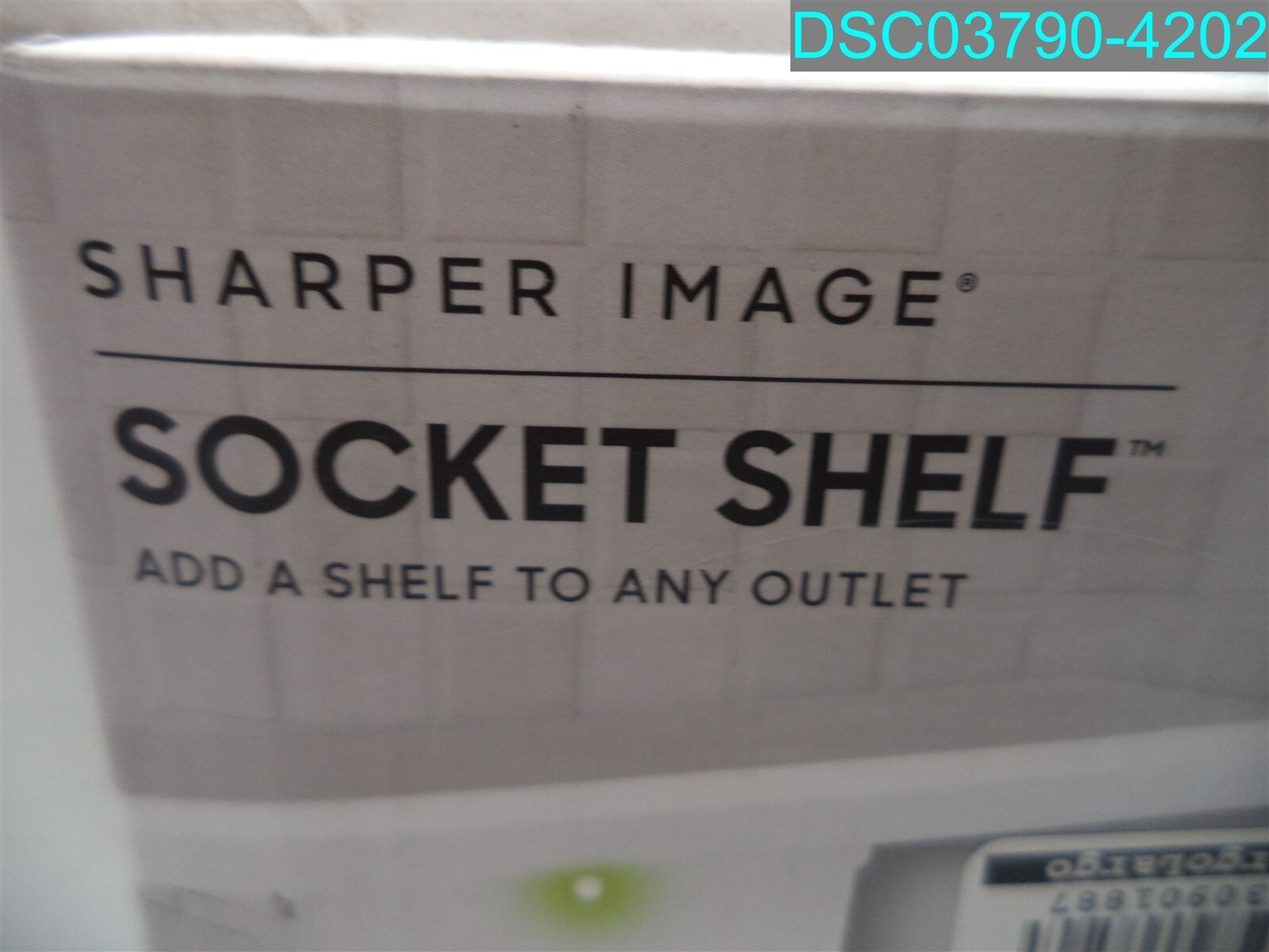 QTY=2: Sharper Image Socket Shelf Cordless Wall 6-Outlet Extender White