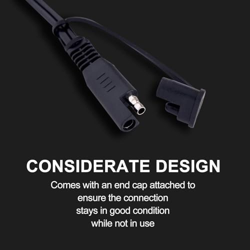 22″ 10A Fused Ring Terminal 6 PCS Harness Quick Connect for Extention Cord