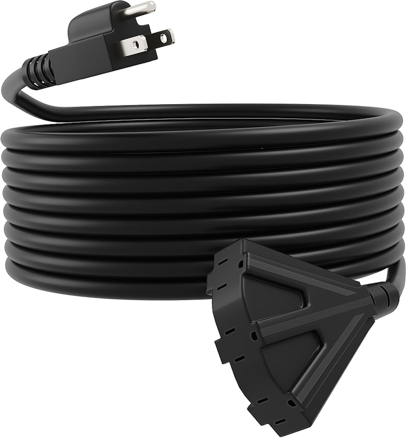 6/10/15/25/50FT 12/3 SJTW Orange Extension Cord with 3 Electrical Power Outlet