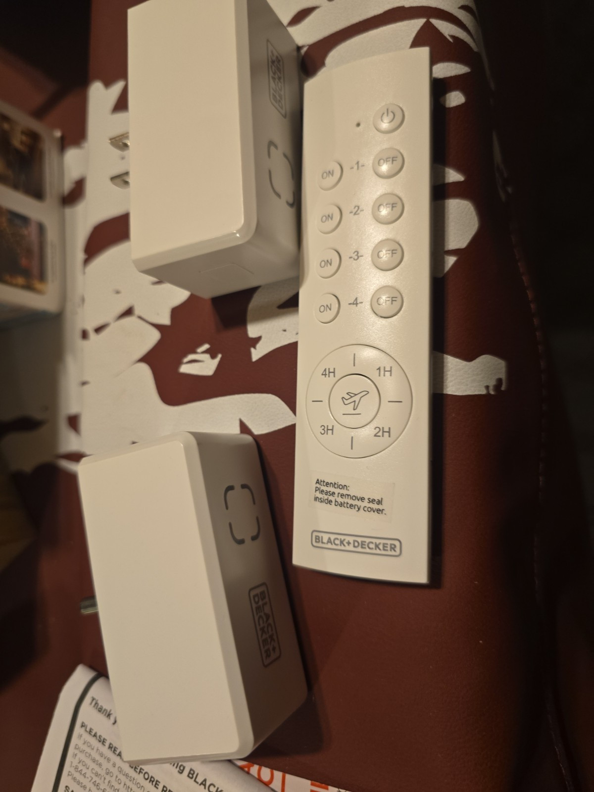 Black+Decker Indoor Wireless Remote Control 3 Pieces/ 2 Outlets